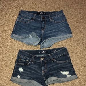 Hollister low rise denim shorts
